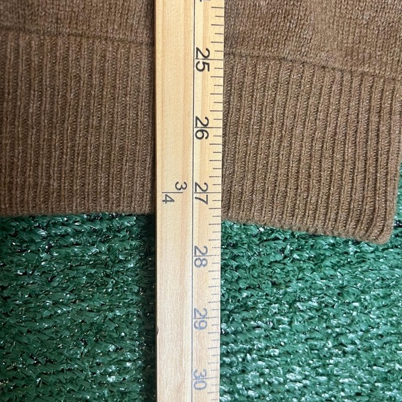 Musto Sweater Mens Large Brown Half Zip Mock Neck Pullover Knit Casual Outdoor - Picture 5 of 6